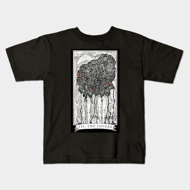 The Lovers - The Tarot Restless Kids T-Shirt by WinslowDumaine